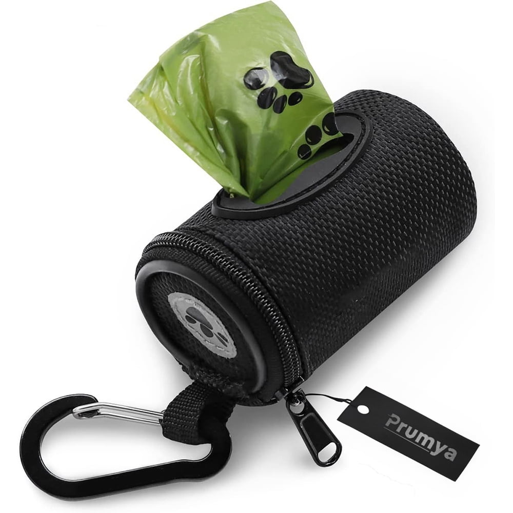 PRUMYA Dog Poop Bag Holder for Leash Doggie Waste Bag Dispenser Soft