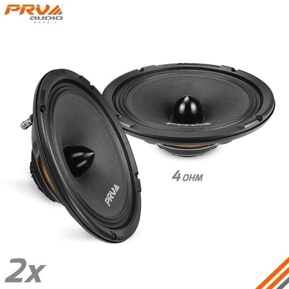 PRV 8MR500-NDY-4 BULLET 8 in. 500W 4 Ohm Midrange Speaker Neodymium Bullet Loudspeaker
