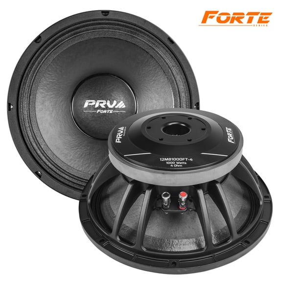 PRV Audio 12MB1000FT-4 12" 4-Ohm 1000W Midbass Car Pro Audio Speaker MID