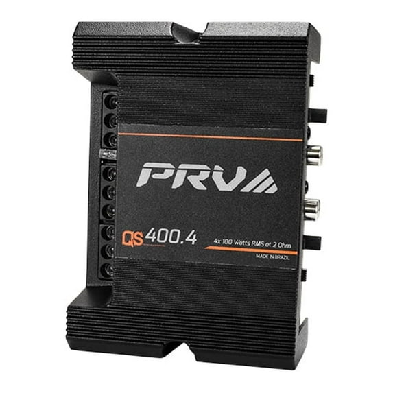 PRV Audio QS400.4 4 Channel Vehicle Audio Amplifier, 4 x 100 Watts RMS at 2 Ohm