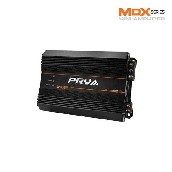 PRV MDX2500.1 1OHM 1 Channel Mini Amplifier - 2500W RMS at 1 Ohm