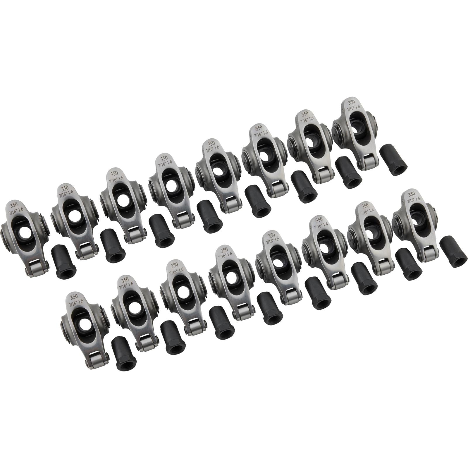 PRW Power 0235012 SBC Stainless Steel Roller Rockers, 1.6:1