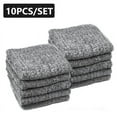 thumbnail image 1 of PRYESS 10 Pack 25X25Cm Bamboo Charcoal Fiber Cloth Microfiber Dish Tableware Cleaning Cloth, Rag Toweldish Kitchen Cloth Microfiber\Solid Wafflee, Large Inventory Clearance, 1 of 9