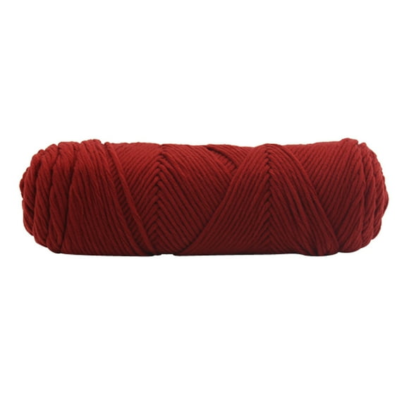 PRYESS Chunky Roving Wool Yarn, 100G Chunky Wool Roving Scarf Knit Yarn, Thick Warm Hat Household Acrylic Cotton, Natural Color for Diy Crafts, #A