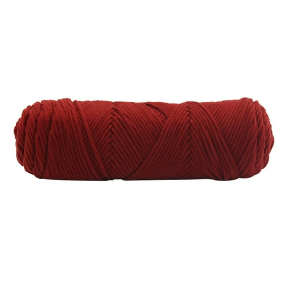 PRYESS Chunky Roving Wool Yarn, 100G Chunky Wool Roving Scarf Knit Yarn, Thick Warm Hat Household Acrylic Cotton, Natural Color for Diy Crafts, #A