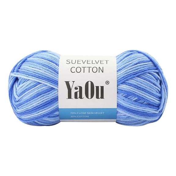 PRYESS Chunky Yarn Clearance, Colorful Cotton Diy Wool, Chunky Yarn for Sweater Scarf Scarf, Blended Material, for Hand Knitting, #C