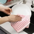 thumbnail image 1 of PRYESS Clearance Items: Absorbent Thick Cotton Dish Towel Red B, Cleaning Kitchen Fast Absorbent Microfiber Towels Rags and Cloths Drying Super Kitchen Supplies, 1 of 8