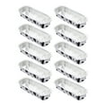 thumbnail image 1 of PRYESS Disposable Aluminum Foil Tin Box, Square Aluminum Foil Box Baking Color Tin Paper Box, for Baking, Cooking, Disposable Aluminum Foil Pans (Without Lid), 10-Pack, Cow Print Design, 1 of 2