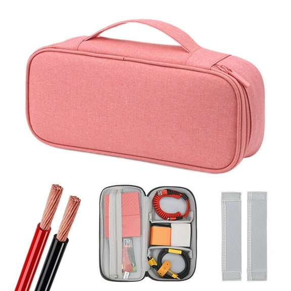 PRYESS Electronics Organizer Travel Case, Electronics Organizer Travel Case, Portable Tech Accessories Bag, with Compartments for Cables Chargers Earphones