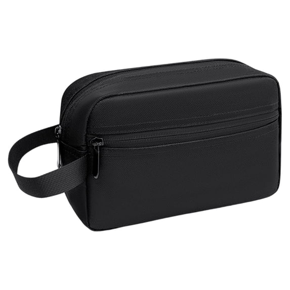 PRYESS Hanging Travel Toiletry Bag, Black 8.3 x 5.9 x 2.8 Inch Travel Toiletry Bag with Hanging Design and Lightweight Fabric