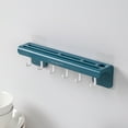 thumbnail image 1 of PRYESS Kitchen Storage Rack Household Holder, Spoon And Spatula Storage Rack Wall Mounted Kitchen Rack, Organizes Utensils, Wall-Mounted Kitchen Knife & Utensil Holder, Blue Color, 1 of 3