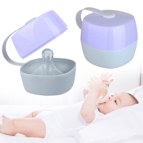PRYESS Pacifier Box Pacifier Box Pacifier Clip, Binky Pacifier Box Pacifier Accessories Portable Pacifier Pacifier Pacifier Storage Box, Pacifier Storage Box, Purple Color, Keeps Pacifier Clean