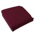 thumbnail image 1 of PRYESS Red Jacquard Dining Chair Cover, Waterproof Jacquard Removable Dining Chair Seat Slipcover with Elastic Edge, 1 of 9