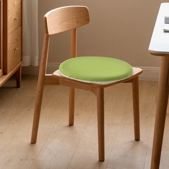 PRYESS Round Chair Cushion for Barstool, Round Chair Cushion Bar Stool Pad, 40Cm Diameter, 3Cm Thick, Leinen Material, Non-Slip, Machine Washable