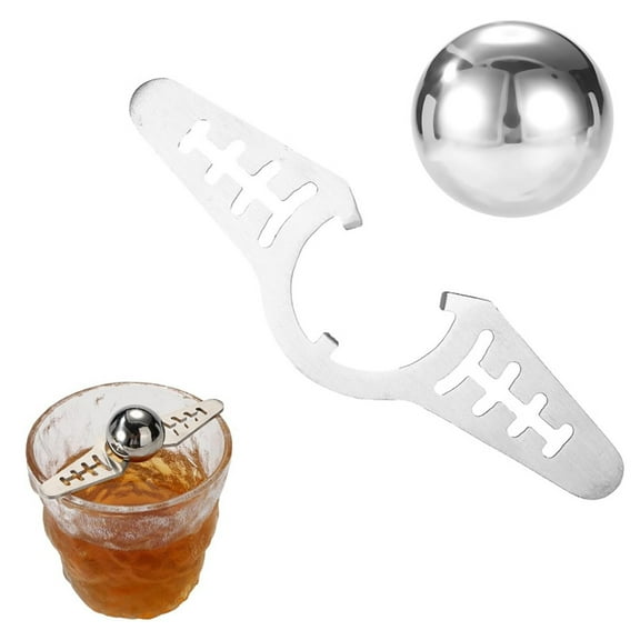 PRYESS Stainless Coffee Chiller, Stainless Steel Coffee Chiller, Ice Sphere Cooler for Brewing, Acidity Reduction, Not for Temperature Chilling