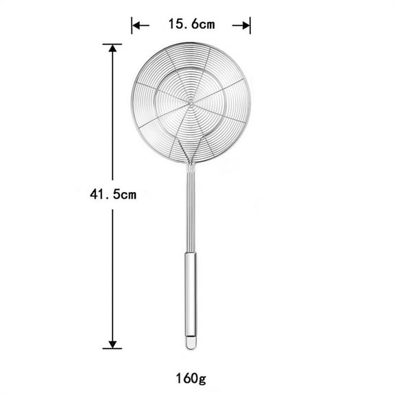 PRYESS Stainless Steel Spider Strainer, Solid Stainless Steel Spider Filter Skimmer Scoop, for Frying and Cooking, Durable and Easy to Clean for Kitchen Use