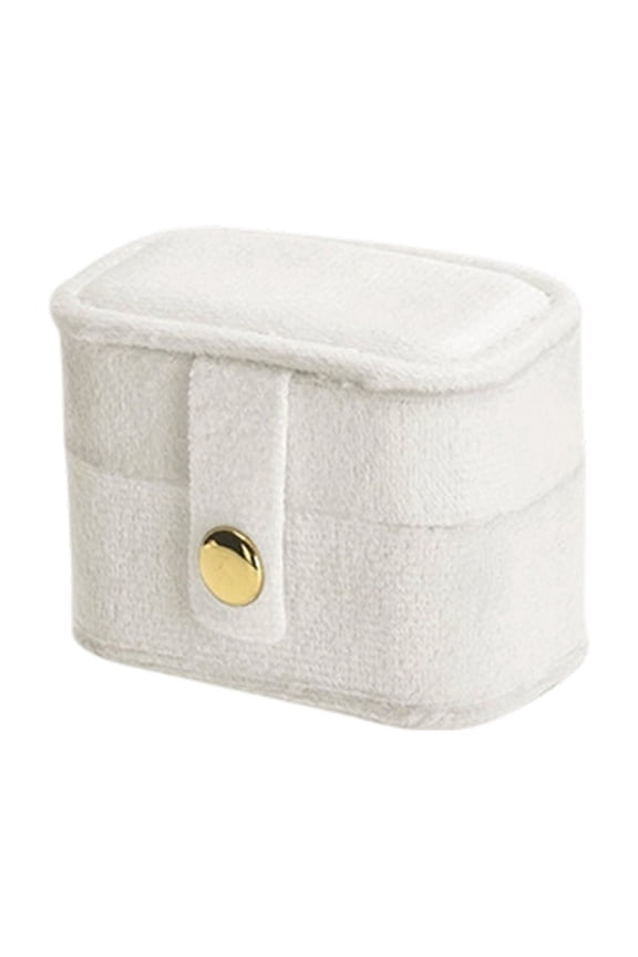 Velvet Ring Pillow Box, Beige Velvet Wedding Ring Pillow Box, Engagement Jewelry Holder for Engagement and Jewelry Storage