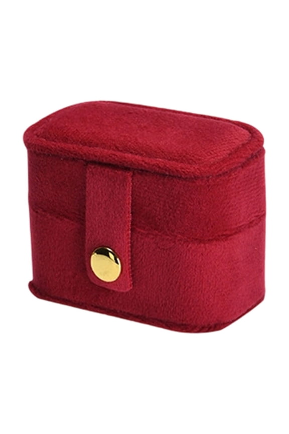 Velvet Ring Pillow Box, Red Velvet Wedding Ring Pillow Box, Engagement Jewelry Holder for Engagement and Jewelry Storage