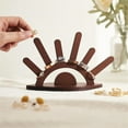 thumbnail image 1 of PRYESS Wooden Ring Holder Display Rack, Evil Design with 6 Posts, Easy Assembly Jewelry Organizer, Model A, 1 of 4