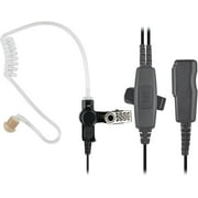PRYME SPM-2003 2-Wire Sureillance Style Lapel Mic w/Twist Connect Acoustic Tube Earphone AMD Belt-Mounted PTT Button