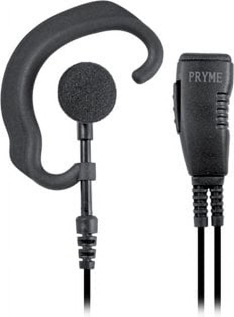 PRYME SPM-301EB Responder Medium-Duty Lapel Microphone w/Soft Ear-Hook Earphone
