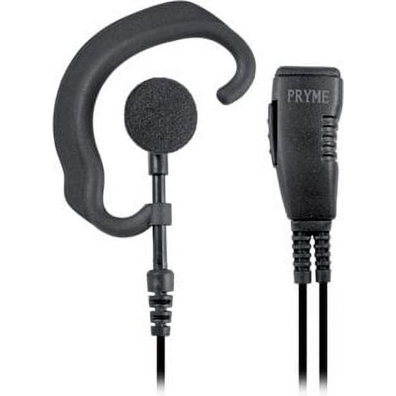 PRYME SPM-301EB Responder Medium-Duty Lapel Microphone w/Soft Ear-Hook Earphone