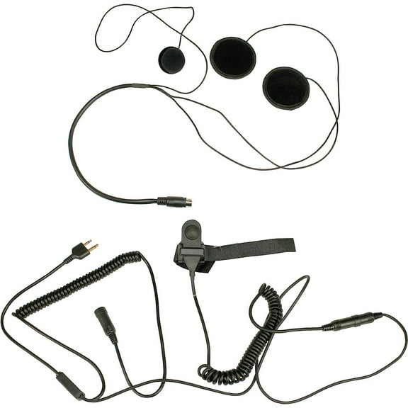 PRYME SPM-803F Highway™ Series in-Helmet Motorcycle MIC and Speaker KIT for Full-FACE Helmets w/PTT to Mount on Handlebars