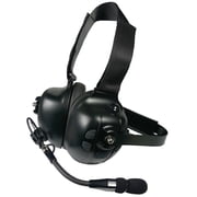 PRYME Wireless PTT Headset - Racing Style with Noise-Cancellng Boom Mic for 2-Way Radios, Cell-Phones, and Tablets with BluetoothIOS or Android - Works with most Push-To-Talk Apps - BTH-900-MAX