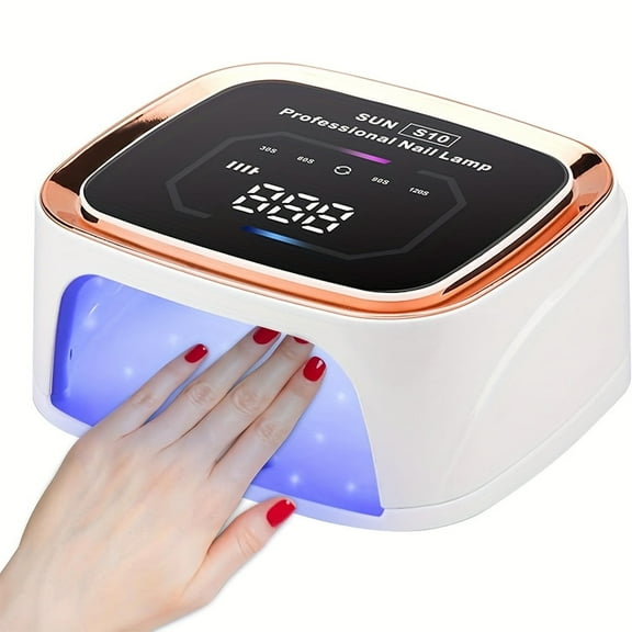 PRYZUNA Rechargeable UV LED Nail Lamp – Cordless Nail Dryer with 36 Beads, 5 Timers & Adjustable Display for All Gel Polish