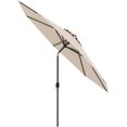 thumbnail image 1 of PRZL 10ft Outdoor Patio Umbrella, Market Table umbrella with Tilt Adjustment and Crank, 180G Polyester, Garden Canopy for Deck Backyard Pool Indoor Outdoor(Beige), 1 of 8