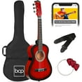 thumbnail image 1 of PRZL 30in Kids Acoustic Guitar, All-in-One Beginner Starter Kit w/Strap, Case, Extra Strings, Rosette Inlay - Redburst, 1 of 13