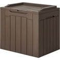 thumbnail image 1 of PRZL 31 Gallon Resin Deck Box Waterproof Indoor Outdoor Storage Boxes for Patio Furniture Cushions and Garden Tools (Brown), 1 of 8