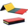 thumbnail image 1 of PRZL 4 Pannel Folding Exercise Mat, 2 Inch Thick Gymnastics Mat 8’x4’, Gym Mat with Carrying Handles for MMA Yoga Stretching Gymnastics and Home Gym（CM）, 1 of 13