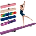 thumbnail image 1 of PRZL 7FT/8FT/9FT Balance Beam, Folding Gymnastics Beam w/Carry Handles, Floor Foam Gymnastics Equipment for Kids, Non Slip Rubber Base for Exercise, Practice & Professional Home Training, 1 of 9