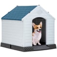 thumbnail image 2 of TAUS 28.5" Plastic Outdoor Dog House – Weather & Water Resistant For Small/Medium Dogs 2 of 3