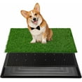 thumbnail image 1 of PRZL Grass Pad for Dogs with Tray, 30”×20” Large Dog Grass Pad with Tray, Artificial Grass Pads for Indoor Dog Potty, Washable Pet Loo Dog Toilet for Balcony Apartment, 1 of 7