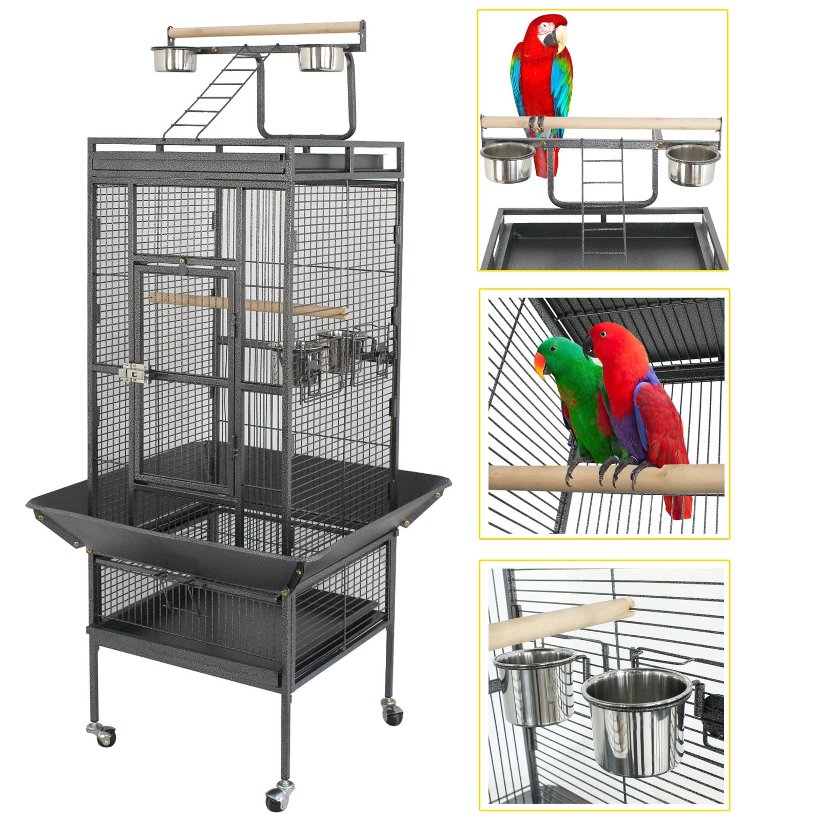 A closer look at Mini Bird Cage Playtop For Small Blue Macaw