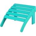 thumbnail image 1 of PRZL Outdoor Adirondack Ottoman, Weather-Resistant HDPE Footrest for Patio, Porch, Backyard, Garden, Lawn, and Deck, Aruba Blue, 1 of 8