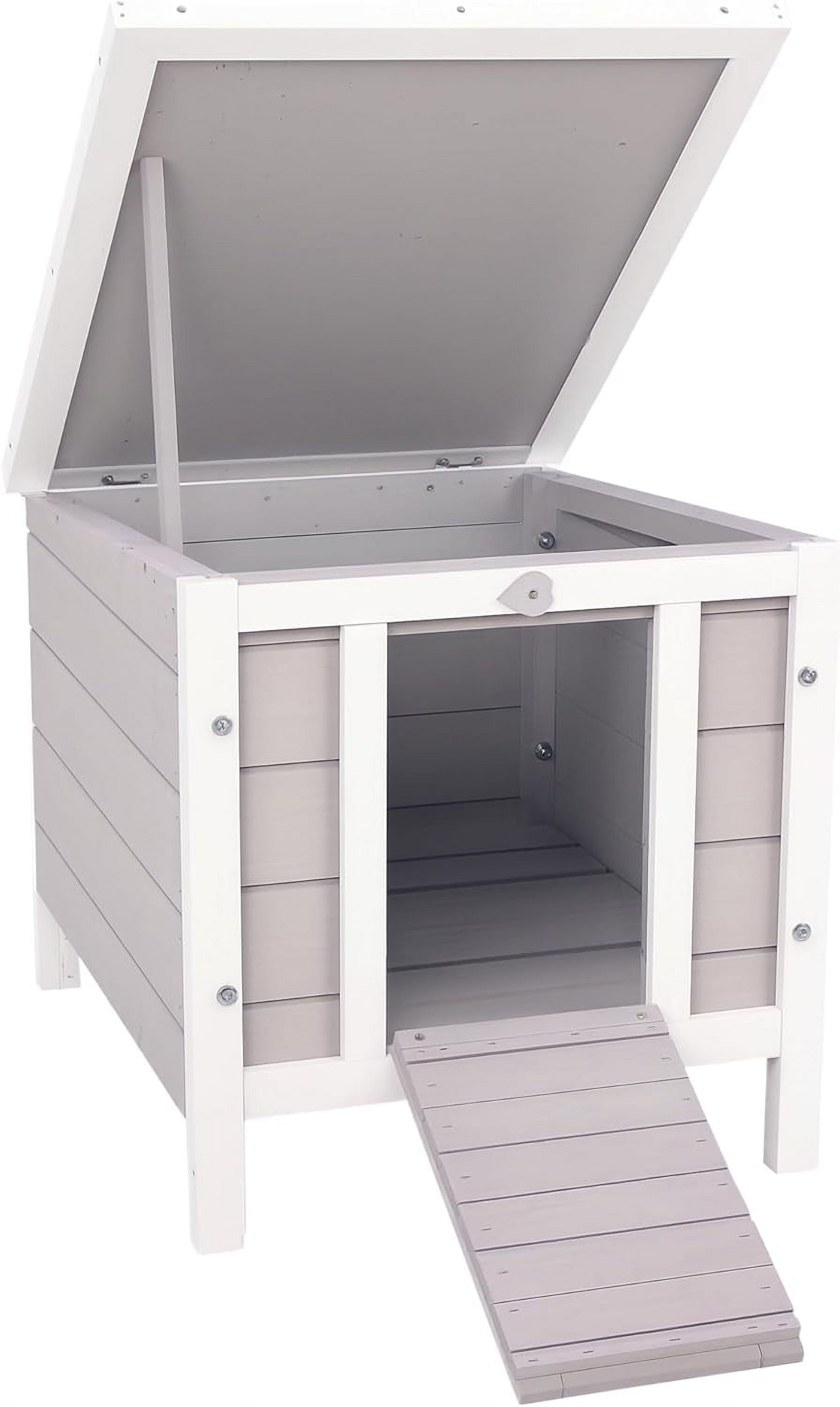 PRZL Small Wooden Rabbit Hutch Bunny Cage Guinea Pig Cage Duck House ...