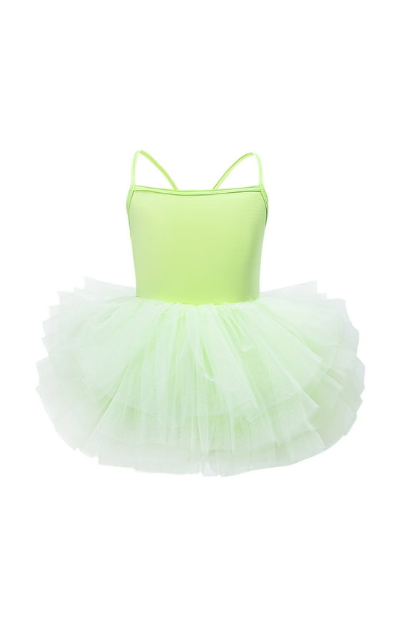 Easter Girls Ballet Dress Sleeveless Tutu Dress Party Outfits For Dance Performance Strapless Solid Color Dance Ballet Leotards Girls Sundress