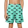 thumbnail image 1 of PRfgtbd Fashion Boy's Swim Trunks Summer Tropical Print Elastic Waist Beach Shorts Kids Bathing Suit Summer Swim Shorts With Pockets 7-8 Years, 1 of 5