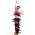 thumbnail image 1 of PRfgtbd Girls 2 Piece Latin Ballroom Dance Outfits Set Sleeveless Tassel Camisole Fringe Pants Party Dancewear Girls Fashion Clothing Sets Cute Clothing Sets, 1 of 5