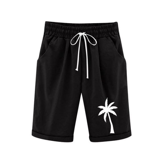 PRfgtbd Girls Shorts Summer Knee-Length Long Shorts Kids Girls Bermuda Shorts Elastic Waist Casual Beach Pants With Pockets Bottoms 7-8 Years