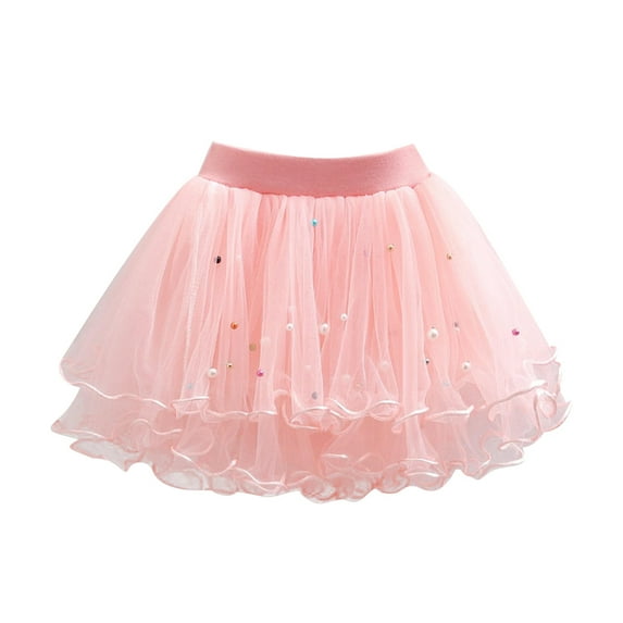 PRfgtbd Girls Tutu Skirts Easter Spring Children's Skirt Mesh Tulle Princess Skirt Toddler Kids Tutu Dancing Skirt Carnival Party Clothes Girls Sundress