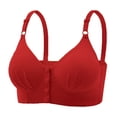 thumbnail image 1 of PRfgtbd Soft Bras for Women Wireless Bras For Women Full Coverage Bralette Front Closure No Underwire Comfortable Bra Breathable Soft T-Shirt Bralettes, 1 of 4