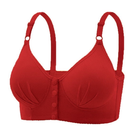 PRfgtbd Soft Bras for Women Wireless Bras For Women Full Coverage Bralette Front Closure No Underwire Comfortable Bra Breathable Soft T-Shirt Bralettes