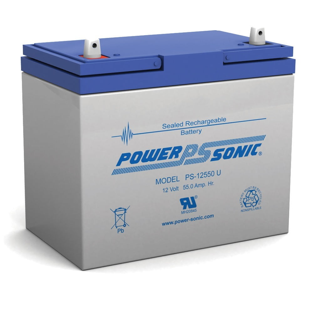 PS-12550U  12V 55Ah SLA Battery