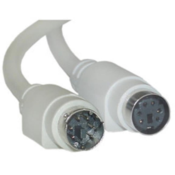 PS-2 Extension Cable Keyboard Mouse PS-2 Male to PS-2 Female MiniDin6 Male to MiniDin6 Female 6 Conductor Straight 10 foot