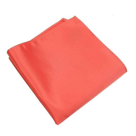 PS-ADF-44-Coral Solid Color Men's Pocket Square