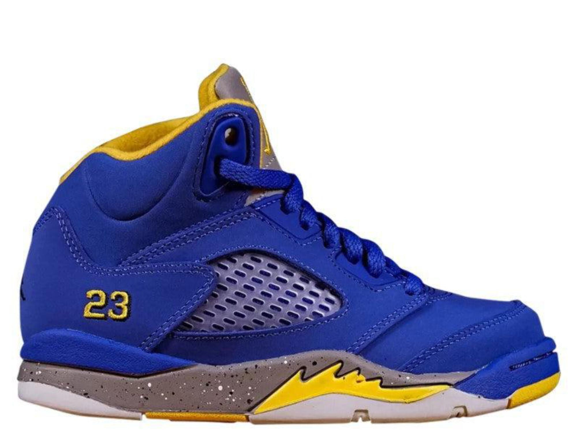 Blue and yellow jordan 5 cheap 2019